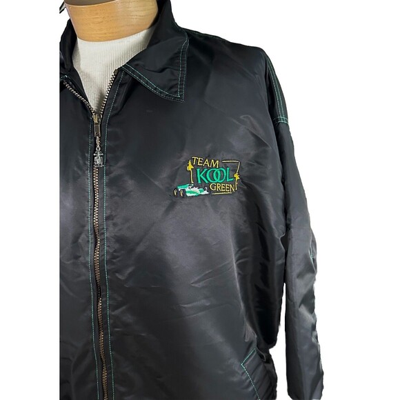 Vintage 90’s Kool Cigarettes Team Kool Green Embroidered Jacket - Picture 3 of 7